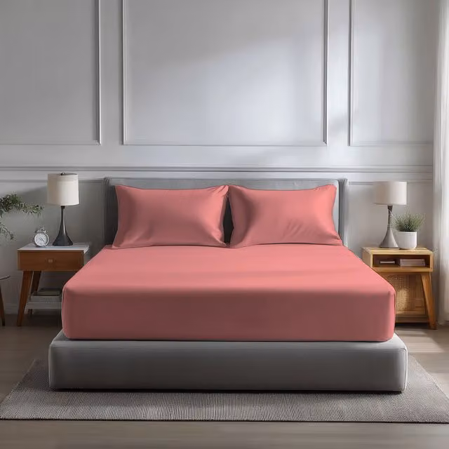 Snug City Pink Microfibre Soft Touch Extra Deep Fitted Sheet, Small Double, Depth: 40 cm – 1