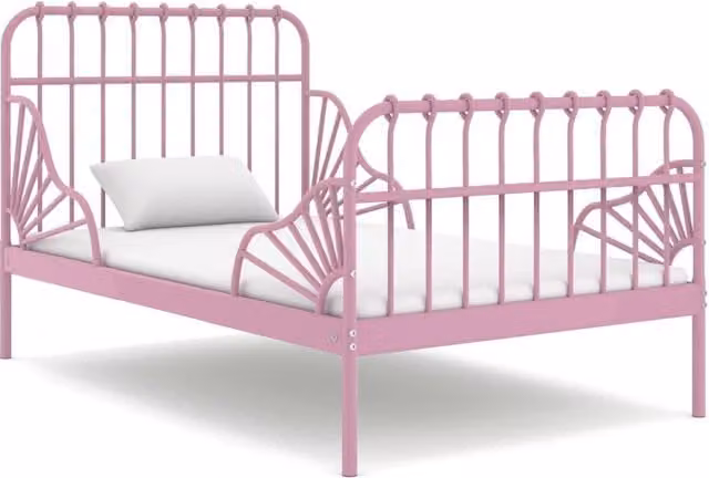 Berkfield Home Extendable Metal Bed Frame in Pink – 1