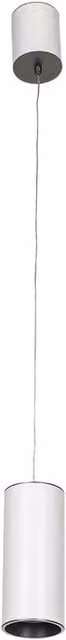 Netlighting Moldes Big WH GR Slim LED Pendant Light in White and Grey, 3000K Warm White