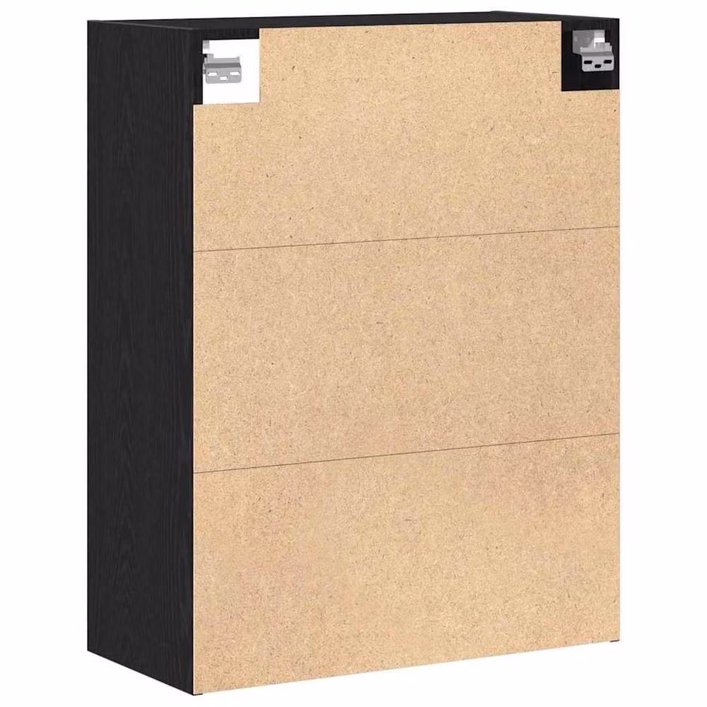 Berkfield Home Hanging Wall Cabinet Black Oak W/D/H: 69.5 x 32.5 x 90 cm – 5