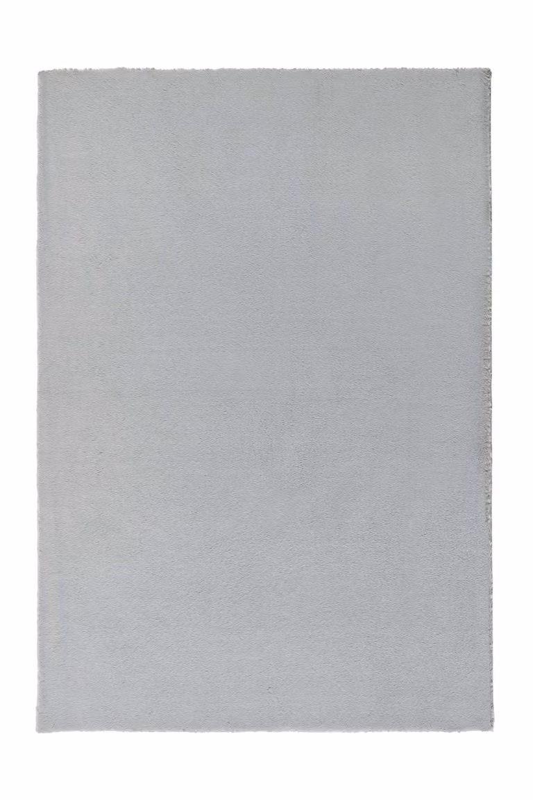 Origin Grey Faux Fur Washable Rectangular Rug W: 80 cm, L: 150 cm