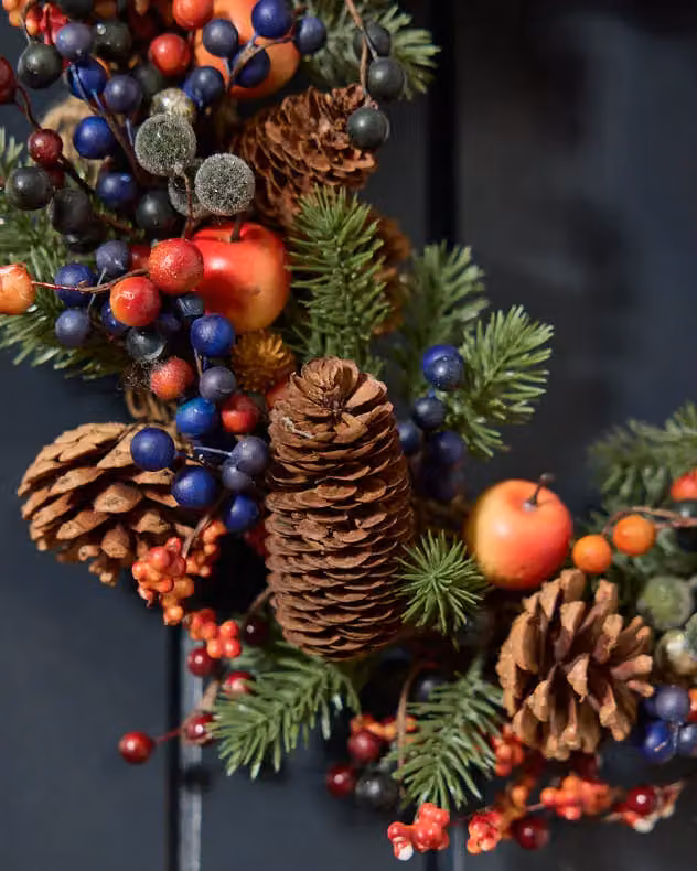 Dibor Harvest Fruits Christmas Wreath, Multicolour, Diameter: 40 cm – 2