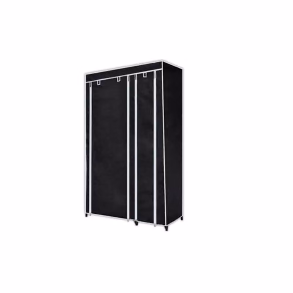 Berkfield Home Folding Wardrobe in Black, W/D/H: 110 x 45 x 175 cm – 3