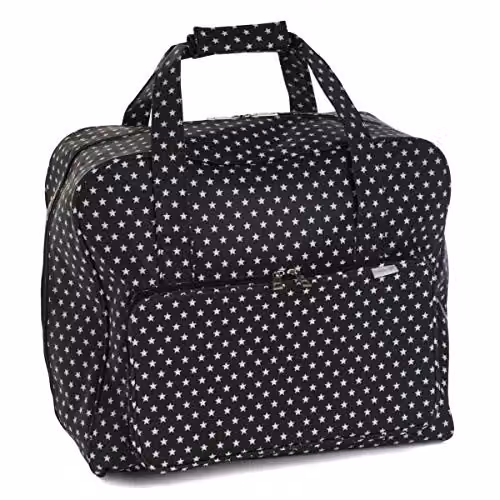 Hobby Gift Black Star Sewing Machine Bag in Black, W/D/H: 20 x 43 x 37 cm