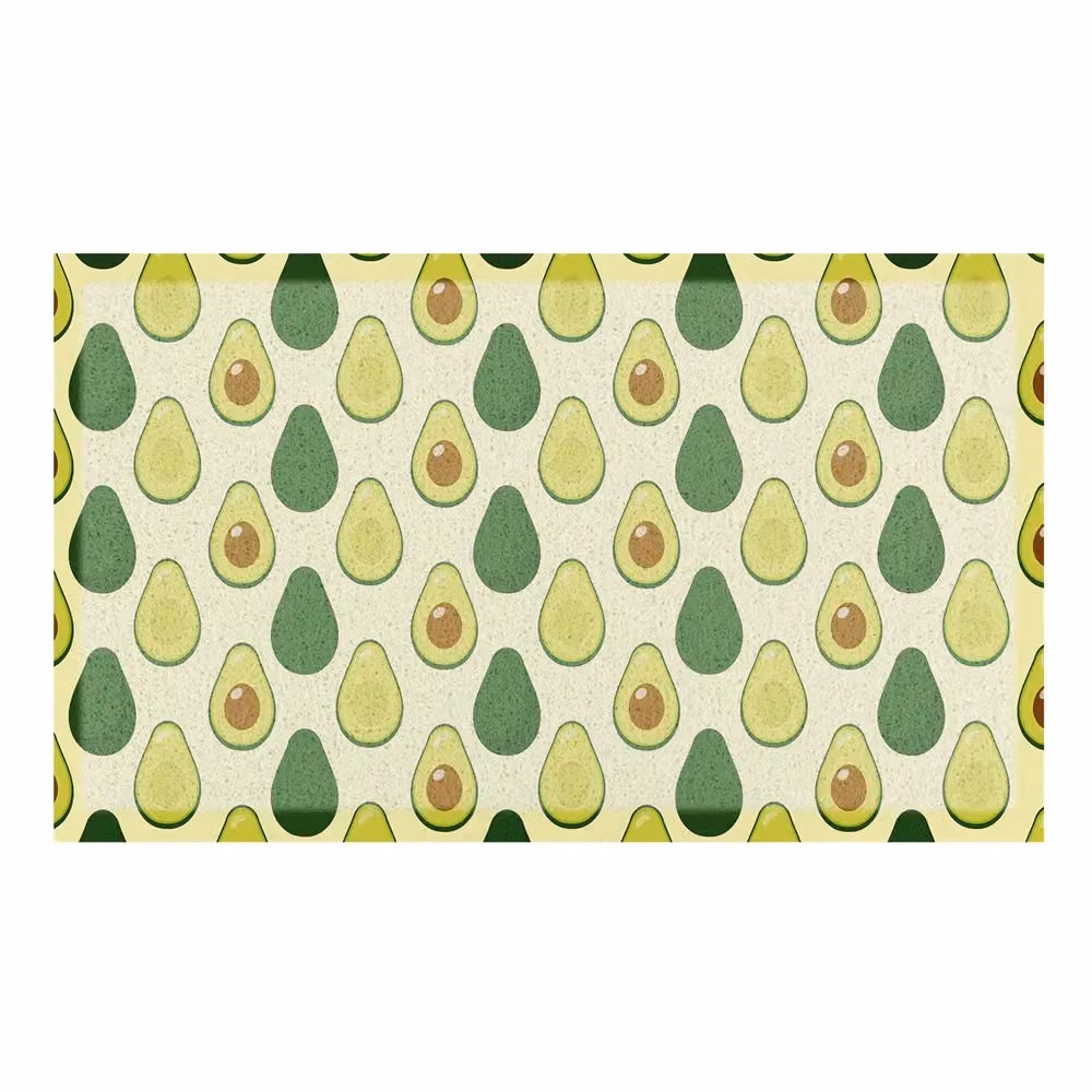 Artsy Mats Avocado Indoor and Outdoor Doormat, Green and Multicolour, W/D/H: 70 x 40 cm – 2