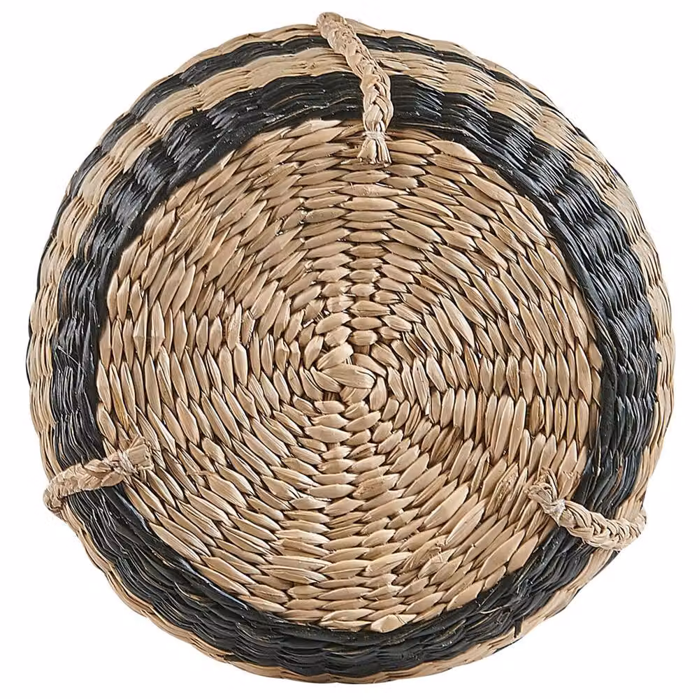 Wyld and Coco Brown Boho Hanging Seagrass Planter, Round, 64 cm – 3