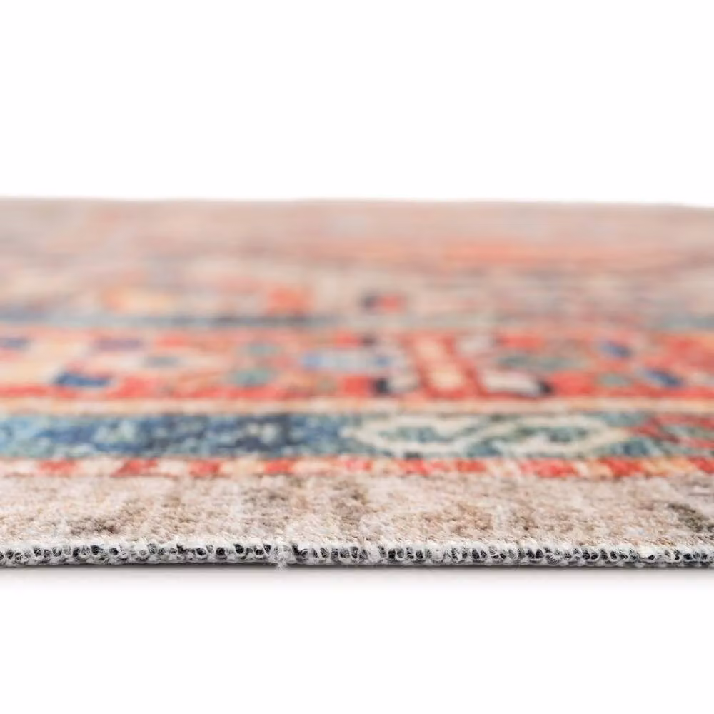 Kukoon Multicolour Traditional Persian Velvet Texture Area Rug, W: 240 cm, D: 330 cm – 7