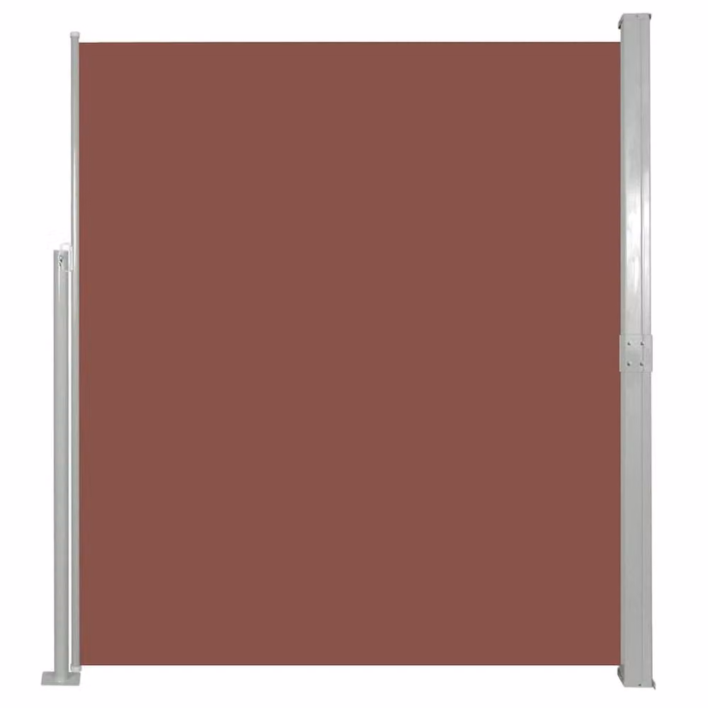 Berkfield Home Retractable Single Side Awning with Folding Arms in Brown, W/H: 300 x 140 cm – 3