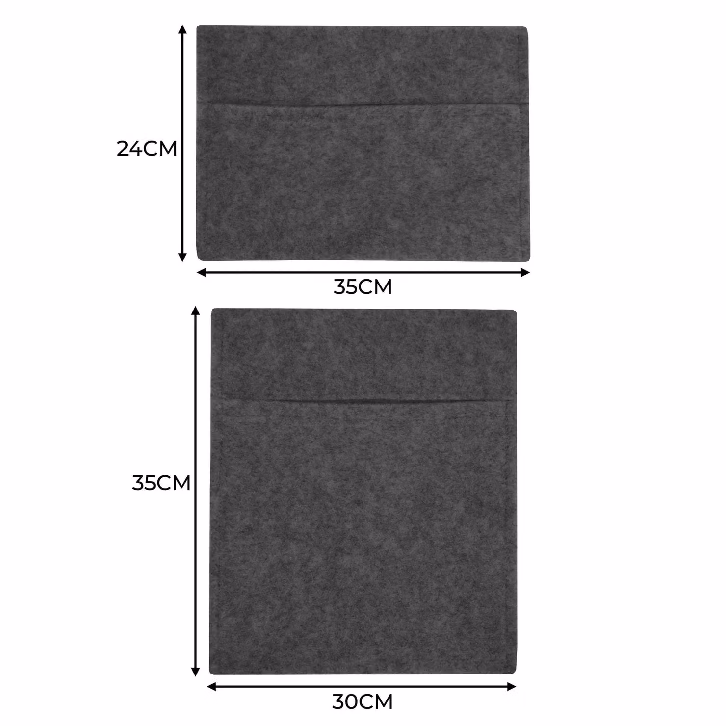 Monstershop Camper Van Carpet Lining and 2 x Storage Pouches in Anthracite Grey – 4