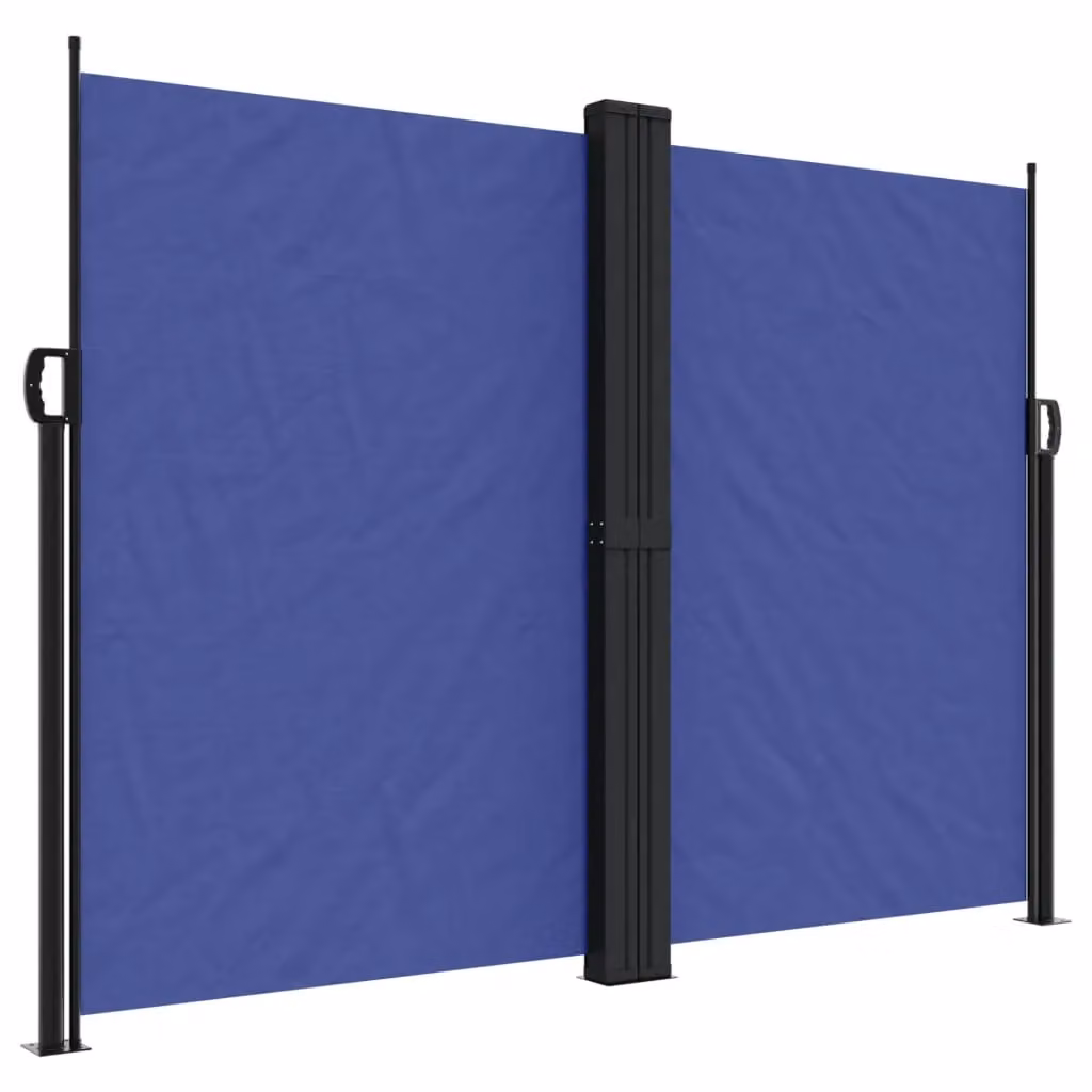 Berkfield Home Retractable Side Awning in Blue, W/H: 1200 x 180 cm – 2