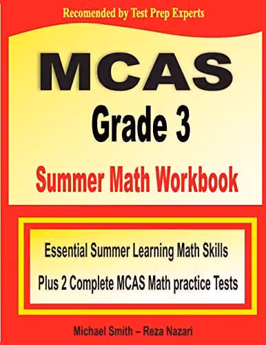 Math Notion MCAS Grade 3 Summer Math Workbook with Two Complete Practice Tests – 1