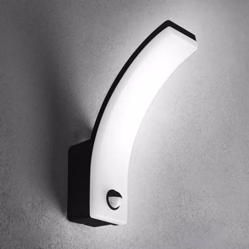 CGC Lighting LED Outdoor Wall Light with Motion Sensor, 20W, 1900lm, 4000K Natural White, IP65 Waterproof, Black – 2
