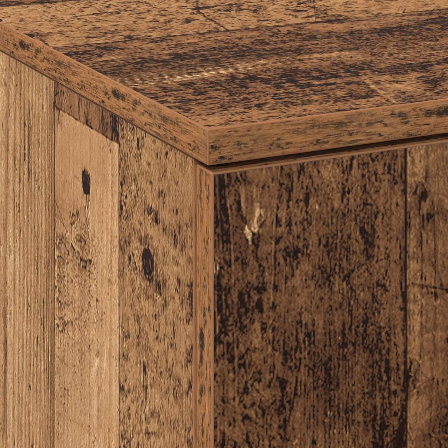 Berkfield Home Old Wood Highboard in Brown, W/D/H: 60 x 35 x 180 cm – 3