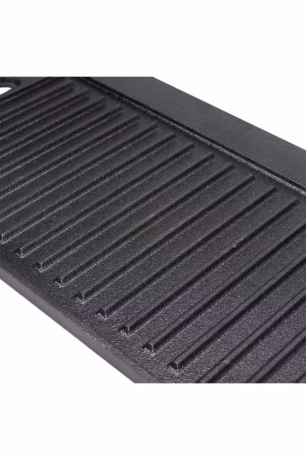 Living and Home Non-Stick Reversible Cast Iron Griddle Pan, Black, Width: 50 cm – 4