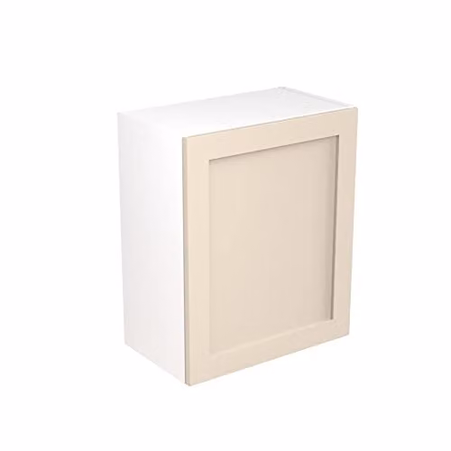 Kitchen Kit Shaker Door Flatpack Wall Cabinet in Cashmere Matt, W: 60 cm, H: 72 cm