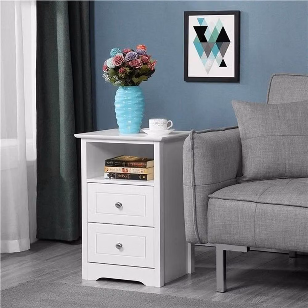 EONLION Modern White Nightstand Bedside Table – 3