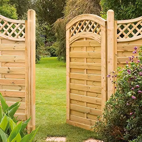 Forest Garden Europa Prague Brown Wooden Gate, Height: 180 cm – 2