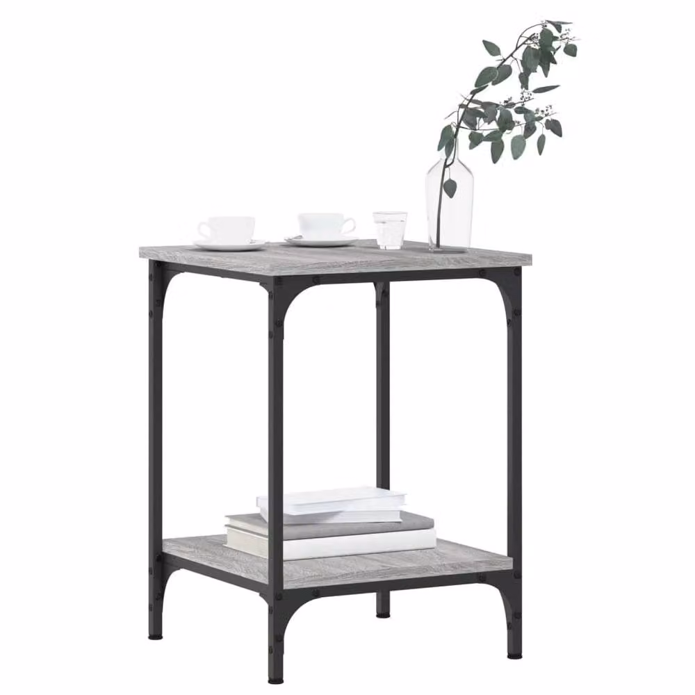 Berkfield Home Grey Sonoma Coffee Table, W/D/H: 40 x 40 x 55 cm – 3