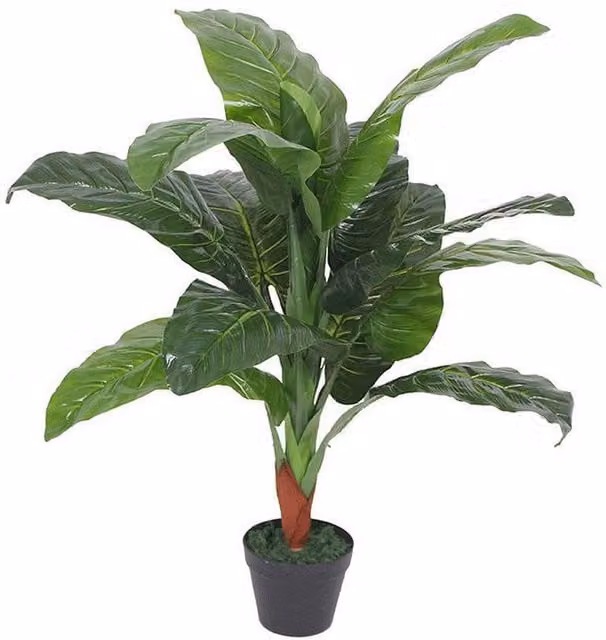 Extra Large Artificial Green Colocasia Elephant Ear Potted Plant
