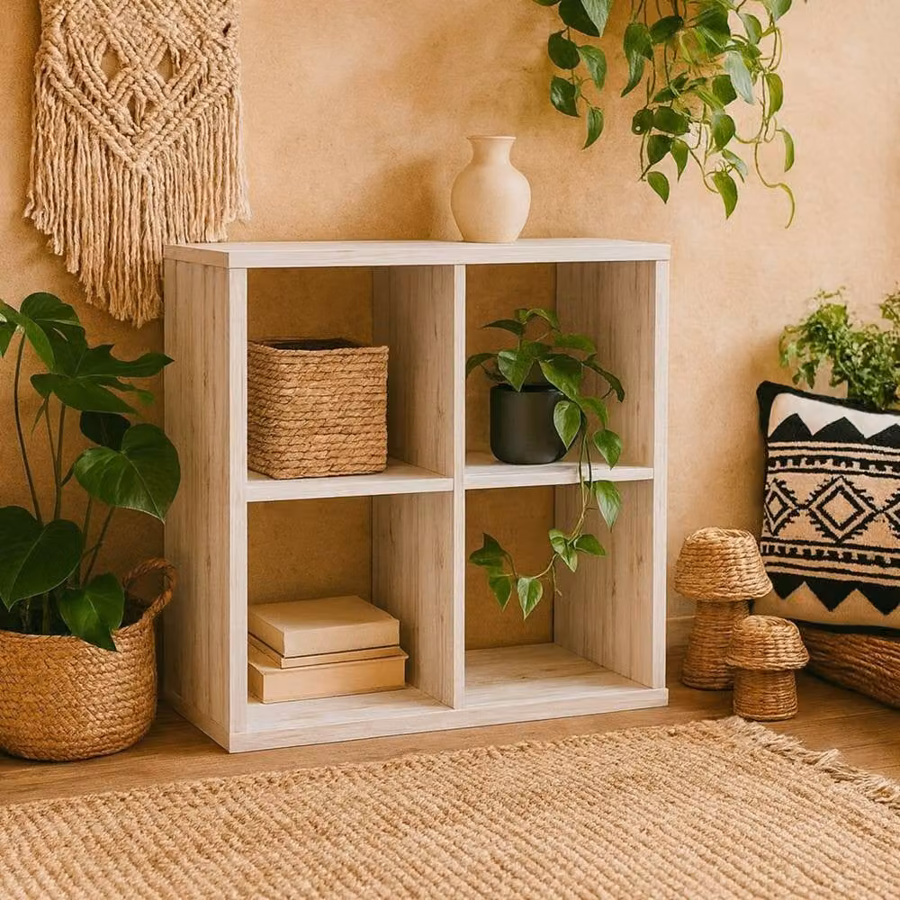 Wyld Haus Mauro 2x2 Cube Storage Unit in Sand Oak Natural – 2