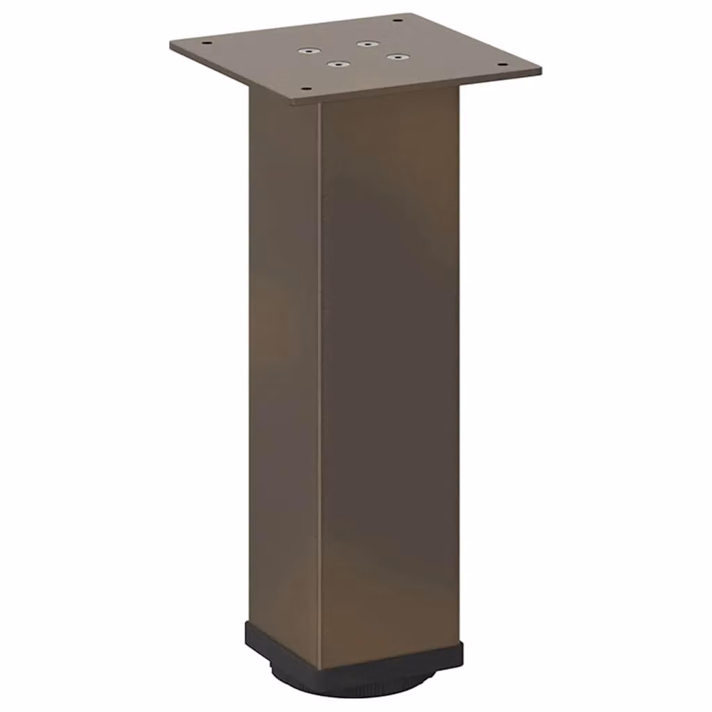 Berkfield Home Steel Coffee Table Legs, 4 Pieces, Brown, Height: 43 cm – 2