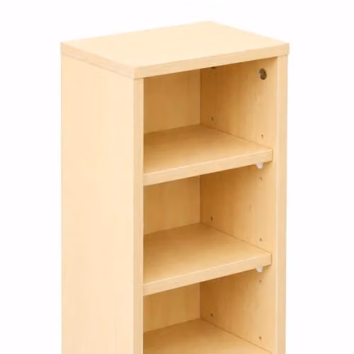 Oypla 6 Tier Beech Wood CD DVD and Book Storage Tower Rack in Natural Sand – 4
