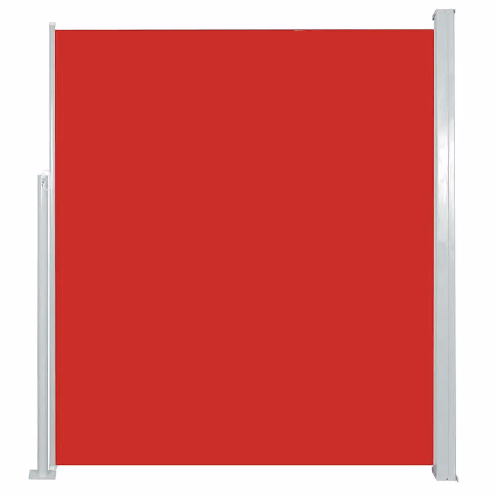 Berkfield Home Red Retractable Side Awning with Polyester Fabric and Steel Frame, W/D/H: 500 x 100 x 100 cm – 3