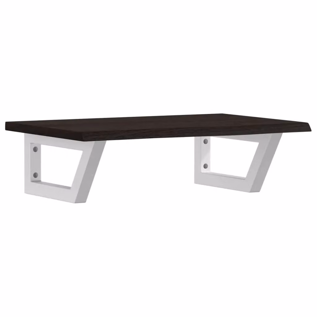 Berkfield Home Wall Mounted Basin Shelf in Brown Oak and Steel