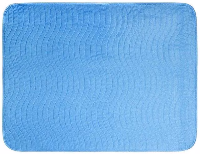 FLAVORA High Absorbency Waterproof Protection Sheets for Babies, Blue, Cot Size