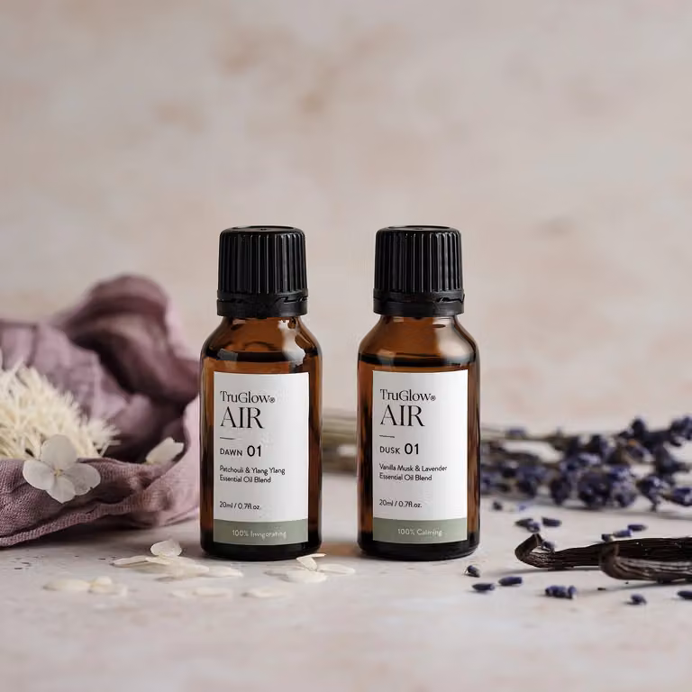 TruGlow AIR Dawn Dusk Diffuser Oil Set in Brown