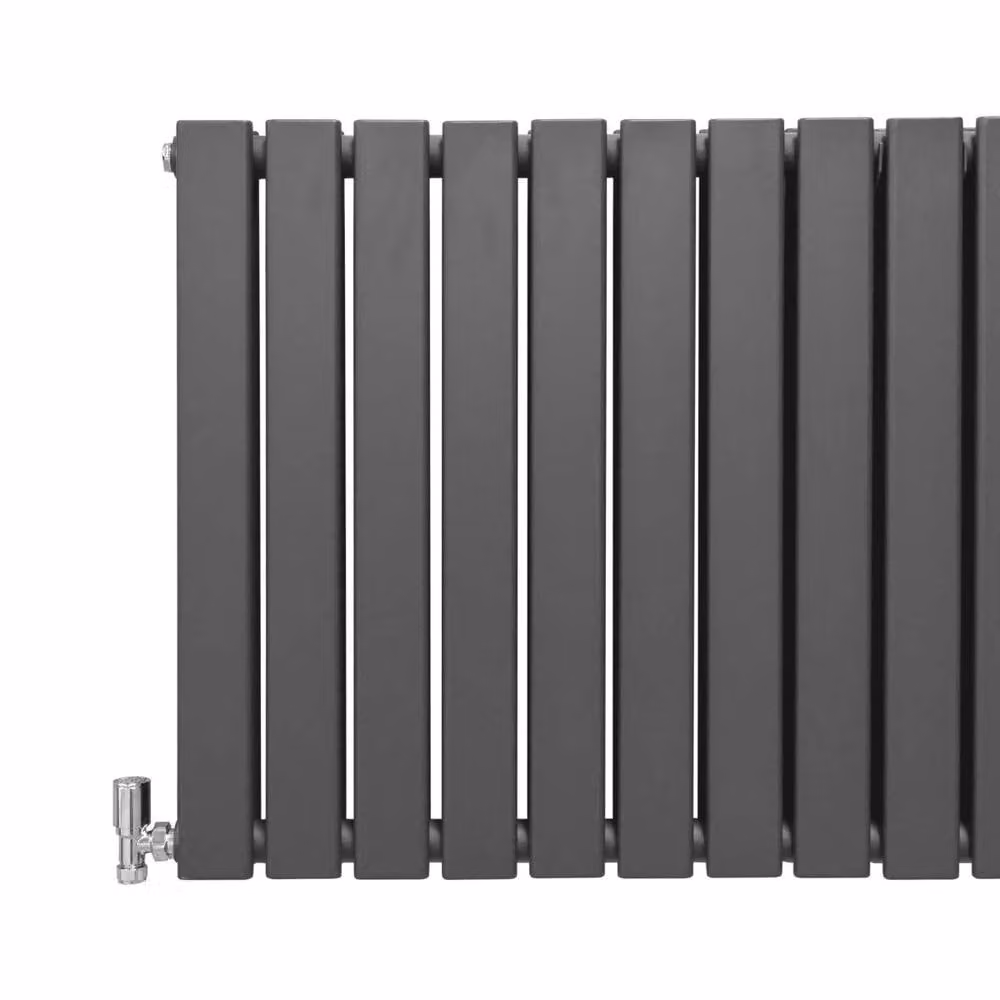 Monstershop Designer Flat Panel Steel Radiator in Anthracite Grey, W: 60.0 cm, H: 70.0 cm – 3