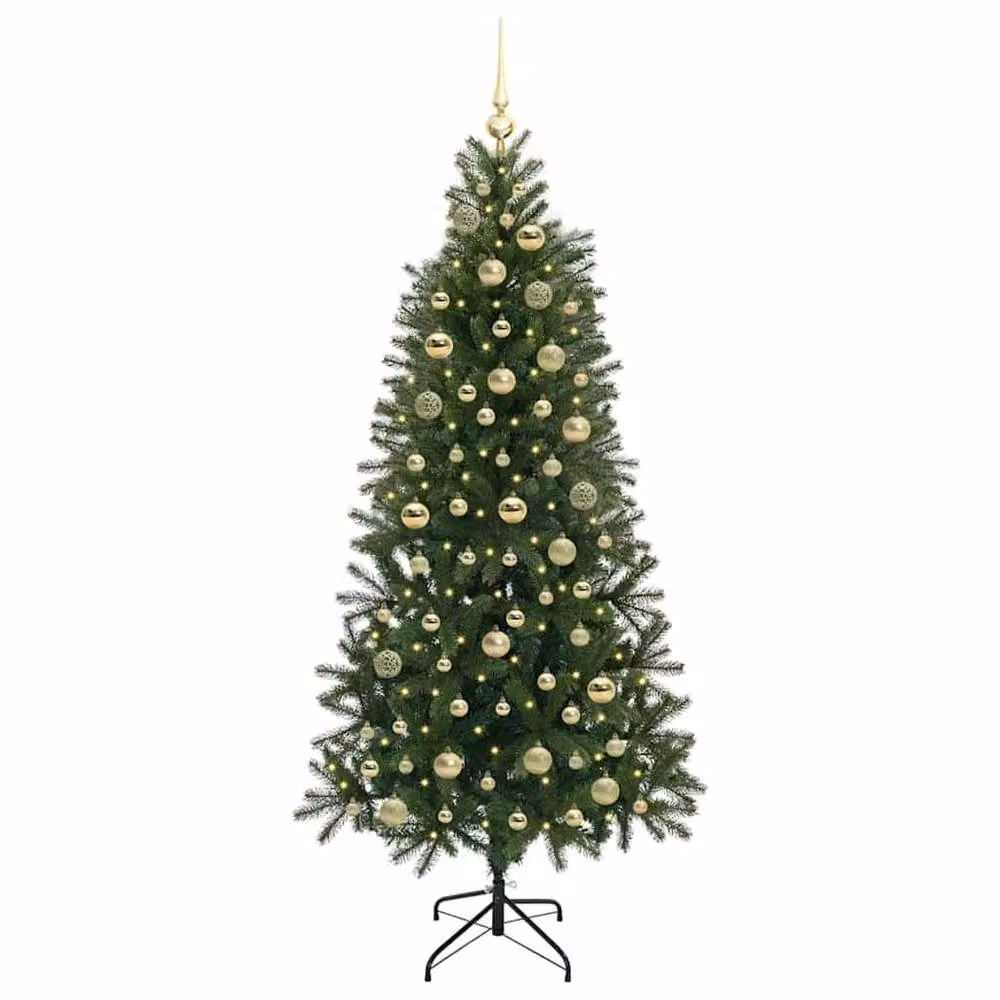 Berkfield Home Artificial Green Christmas Tree with 300 LEDs, Height: 180 cm – 3
