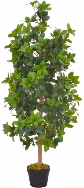 Berkfield Home Artificial Laurel Tree with Pot, Green, Height: 120 cm