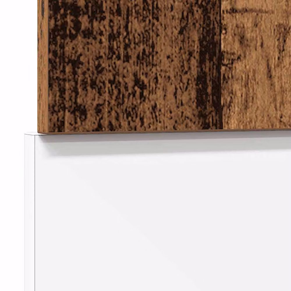 Berkfield Home Dishwasher Panel in Old Wood Brown, W/D/H: 45 x 3 x 67 cm – 4