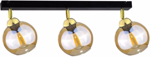 Netlighting Thea Gold Ceiling Spotlight Bar, 60 cm, 3x E27