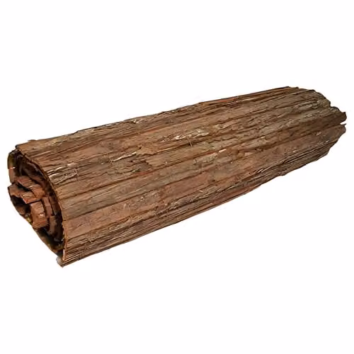 Primrose Natural Bark Privacy Garden Fence Screening Roll in Brown, W: 4 m, H: 1.5 m – 2