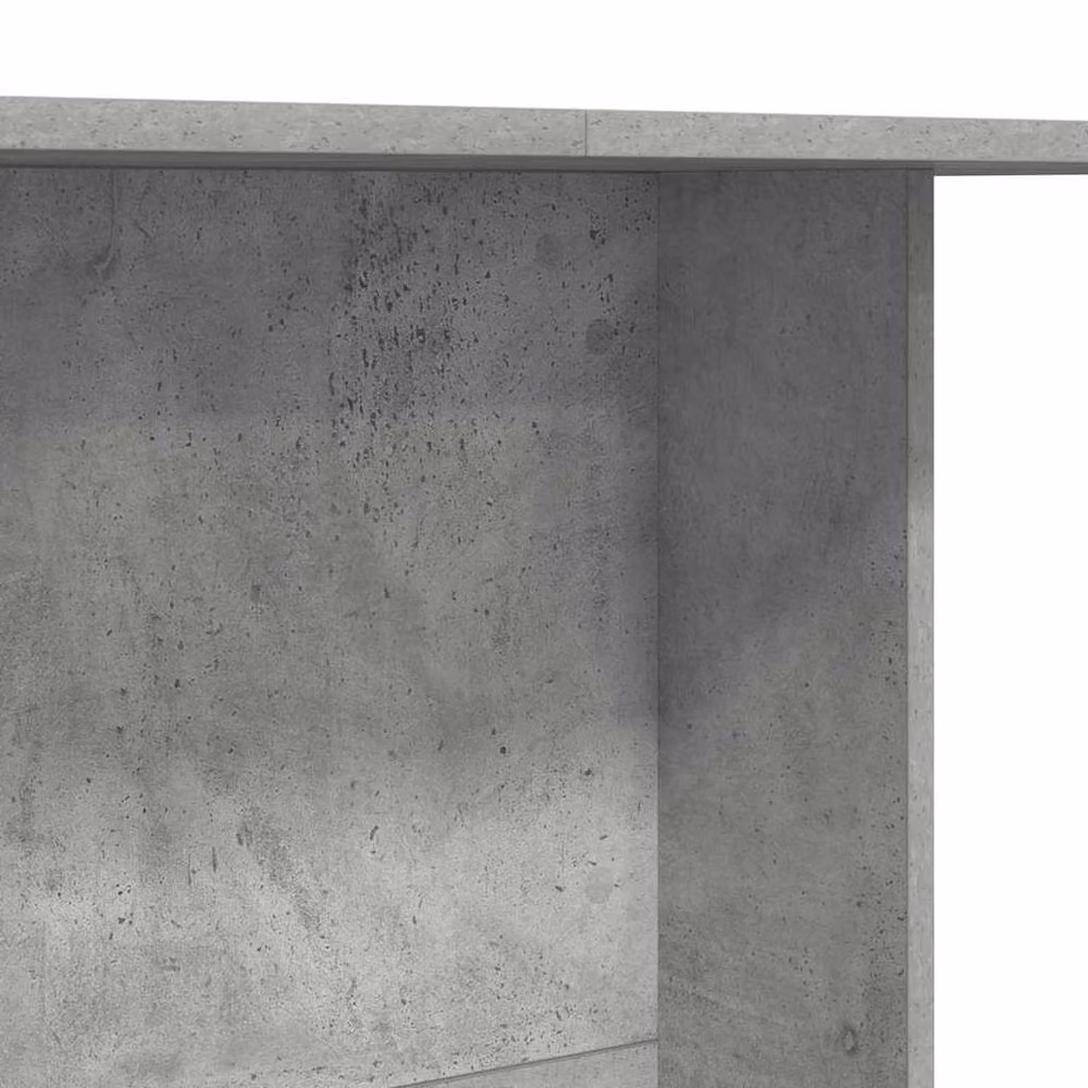 Berkfield Home Elegant Modern Rectangular Dining Table in Concrete Grey, W/D/H: 110 x 60 x 75 cm – 3