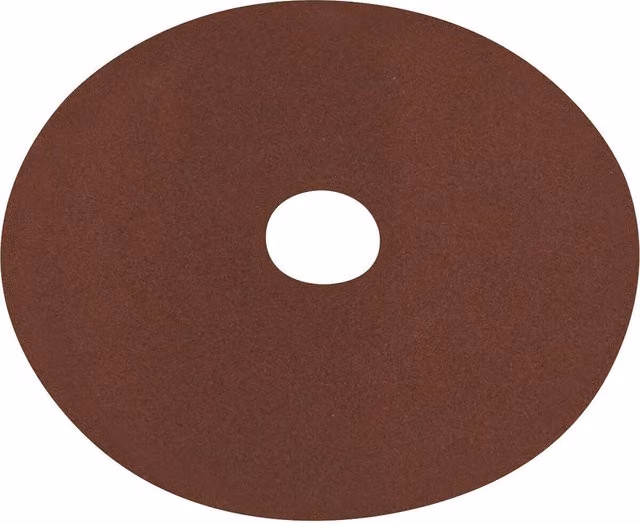 Loops 25 Pack 125mm Fibre Backed Sanding Discs, 120 Grit Aluminium Oxide Round Sheets in Brown and Multicolour for Wood and Metal – 1