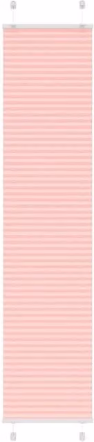 Berkfield Home Single Pleat Polyester Blind in Pink, W: 50 cm, H: 200 cm