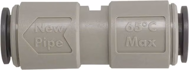 John Guest Speedfit Slip Connector 15mm, Grey (Pack of 10)