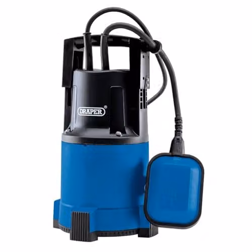 Draper 250W Portable Submersible Clean Water Pump, 110V Electric Pump with 6000 l/h Max Flow Capacity and 10m Cable
