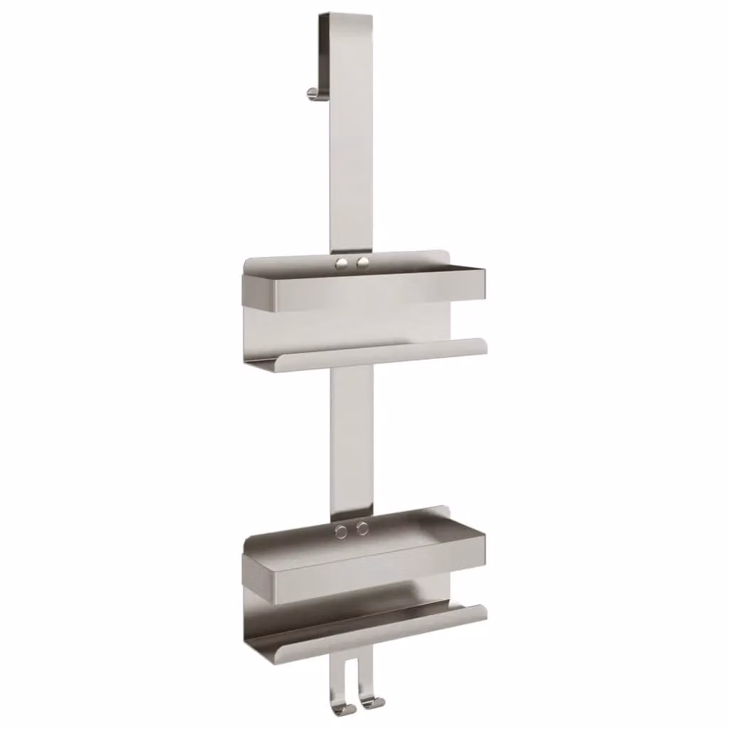Berkfield Home Hanging Shower Caddy in Brushed Silver 304 Stainless Steel – 2