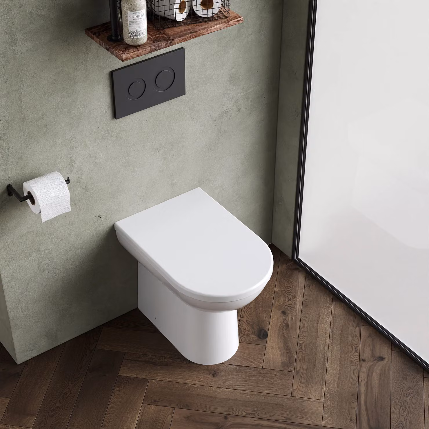 Balterley Comfort Height Back To Wall Toilet Pan, White, W: 440 mm, D: 360 mm, H: 540 mm – 3