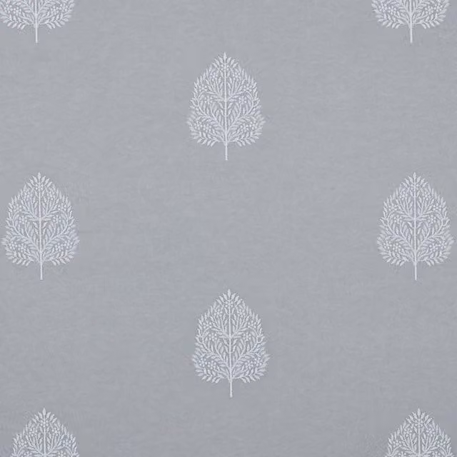 Ashley Wilde Rookery Fabric in Silver and Grey