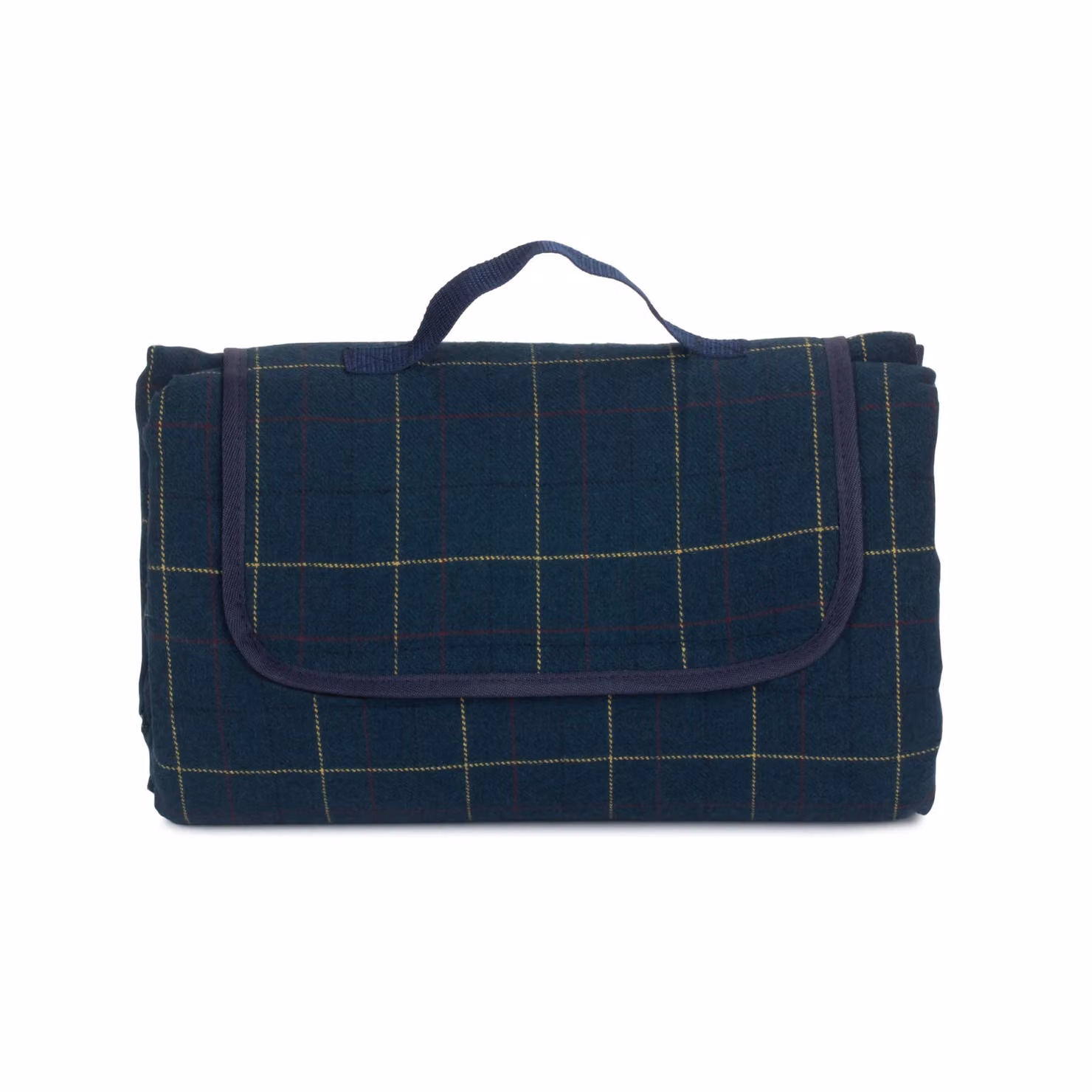 Red Hamper Luxury Blue Checked Picnic Blanket with Carry Bag – 2