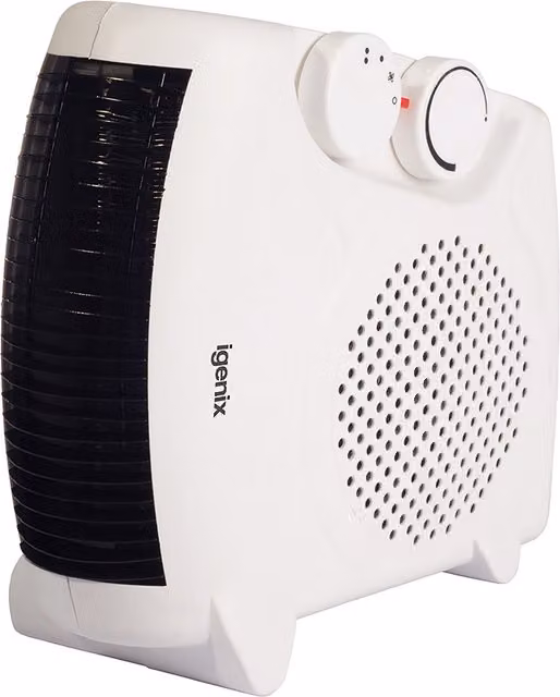 Igenix 2kW Portable Fan Heater with Thermostat and Overheat Protection, White – 3
