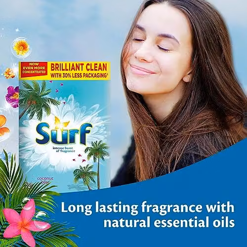 Surf Coconut Bliss Concentrated Laundry Powder, 2.25kg – 3