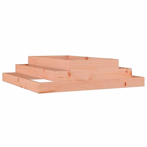 vidaXL Solid Wood Douglas Planter, Brown, W: 110 cm, D: 110 cm, H: 27 cm – 1