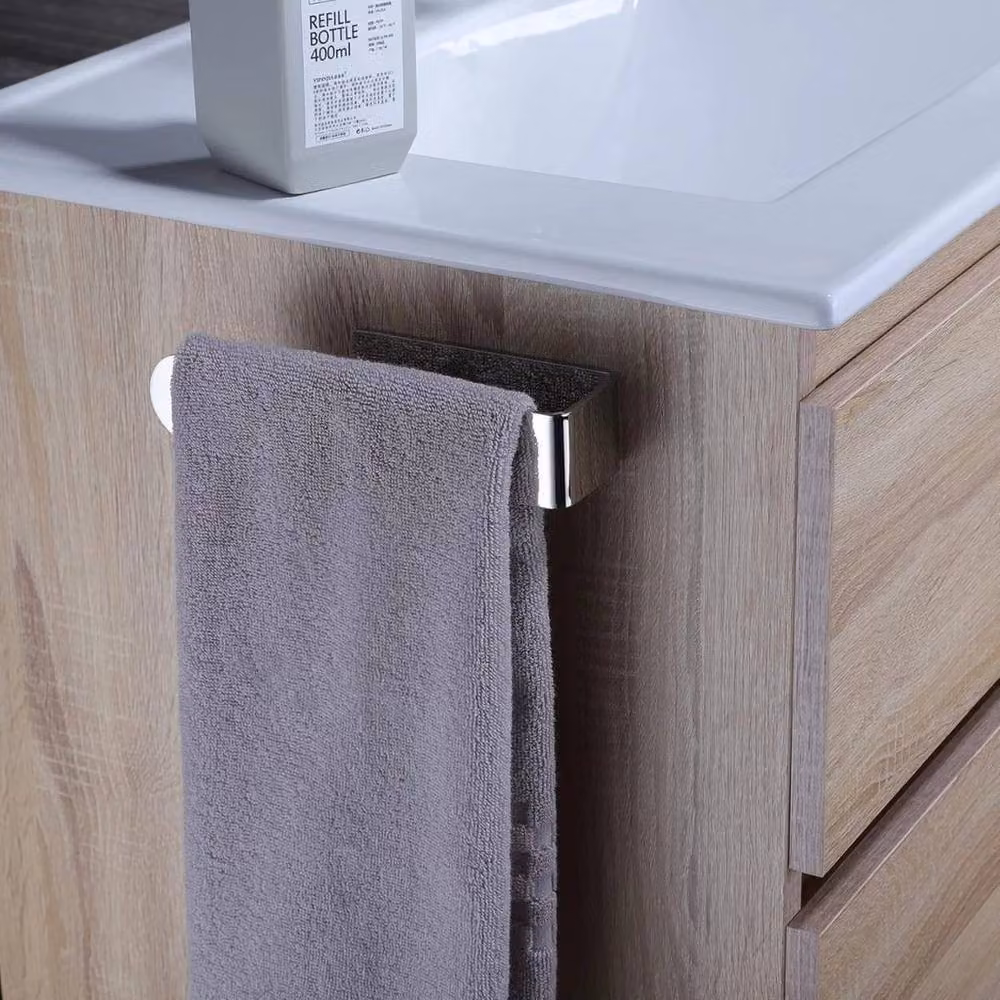 SPETLEK Silver Adhesive Bathroom Hand Towel Holder, 37 cm – 3