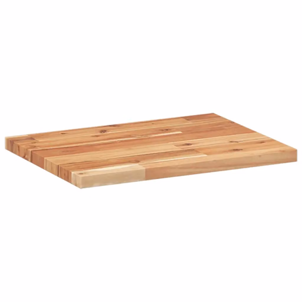 Berkfield Home Oil Finished Solid Wood Acacia Floating Shelf in Brown, W/D/H: 40 x 30 x 2 cm